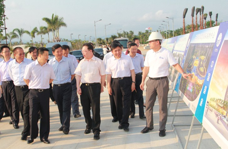 國(guó)資委副主任徐福順一行 調(diào)研國(guó)旅集團(tuán)三亞項(xiàng)目